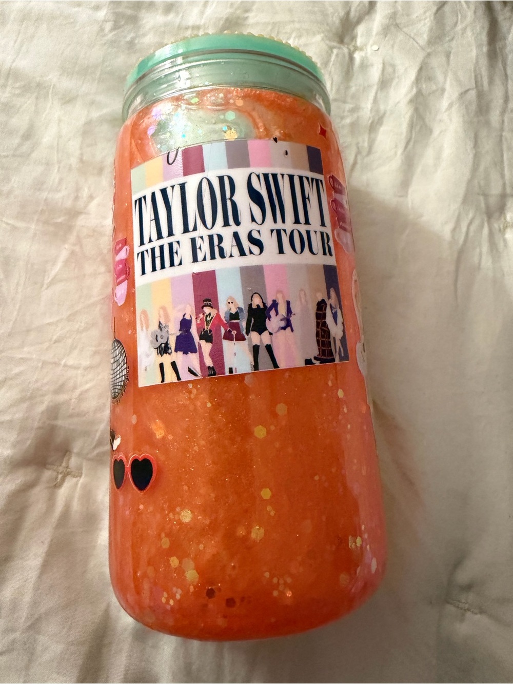 Taylor Swift The Eras Tour snow globe cup Gel - Orange